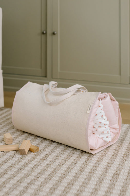 Organic Portable Bedding Set- Petal