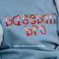 Custom Embroidered Sweatshirt Romper - Football or Baseball Font