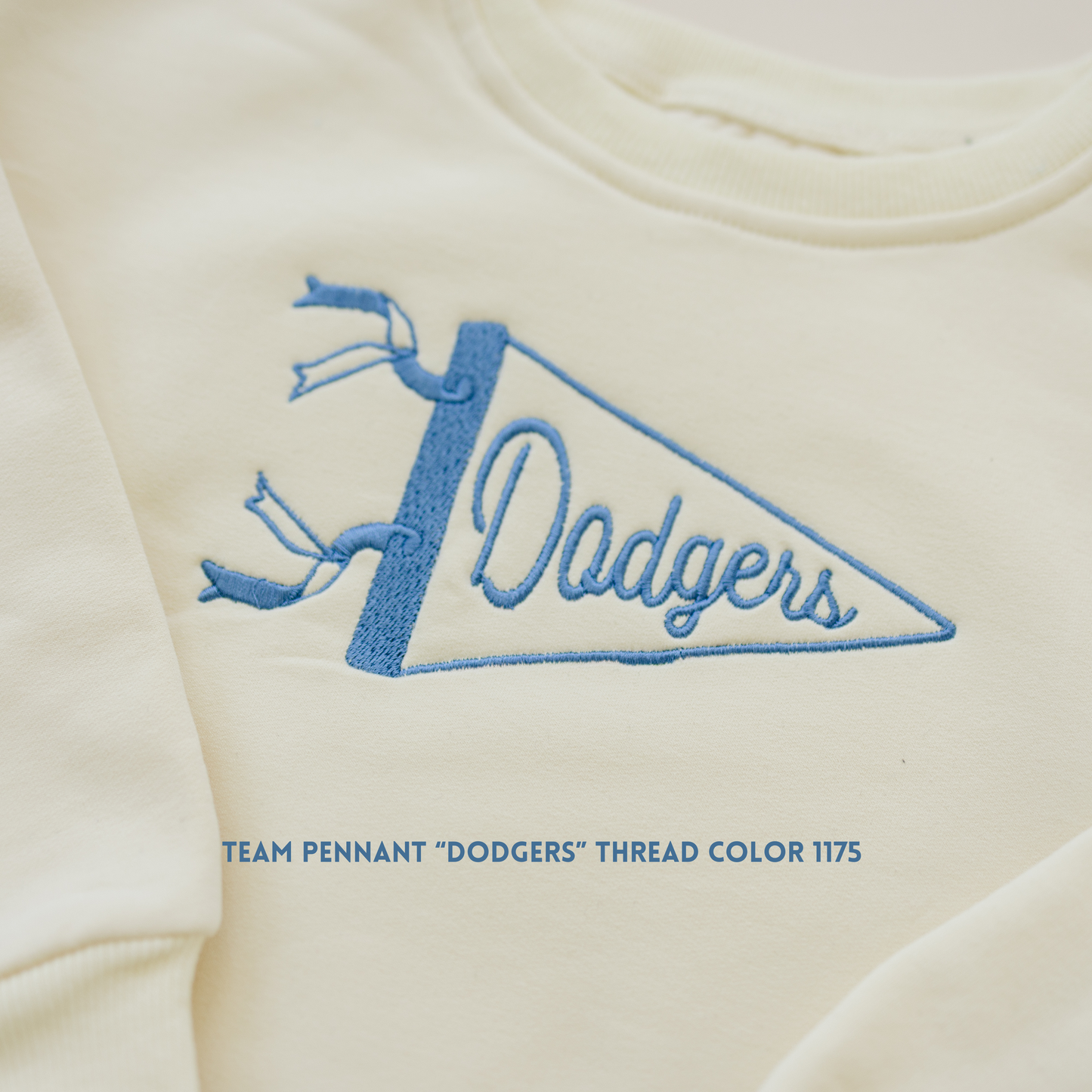 Custom Embroidered Crewneck or Sweatshirt Romper - Custom Pennant or Football Design