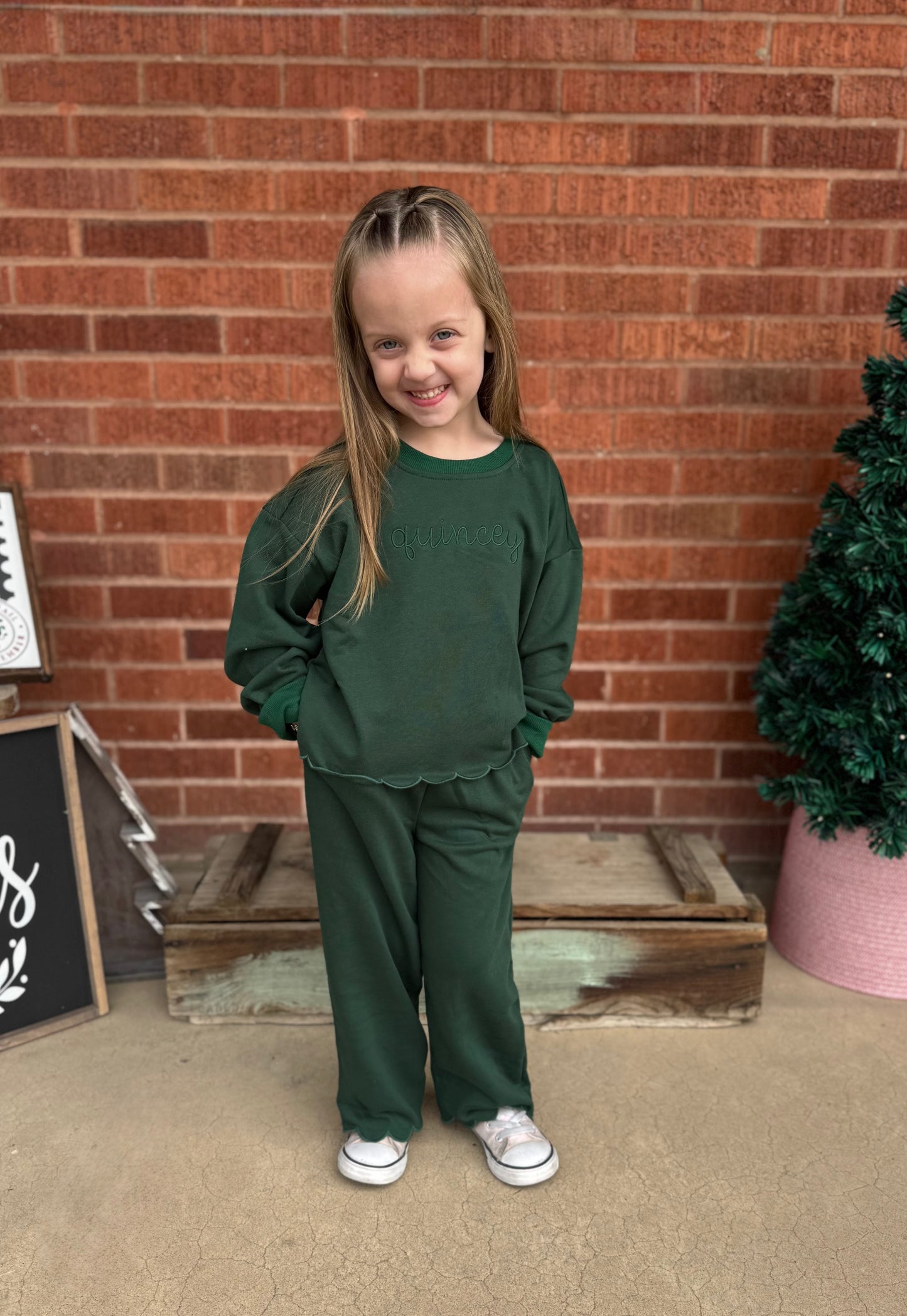 Weihnachts-Colorblock-Schößchen