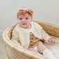 Burnt Orange Ribbed Bow Headband