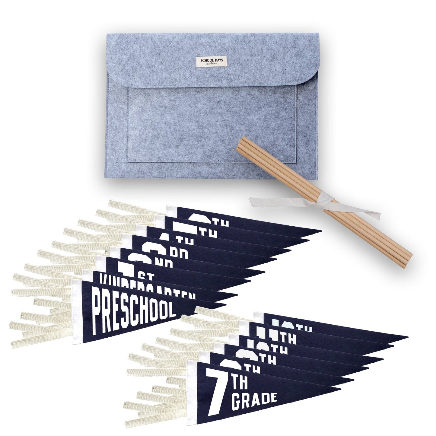 School Grade Pennant NAVY