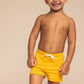 Boy's Euro Short | Yellow Ribbed