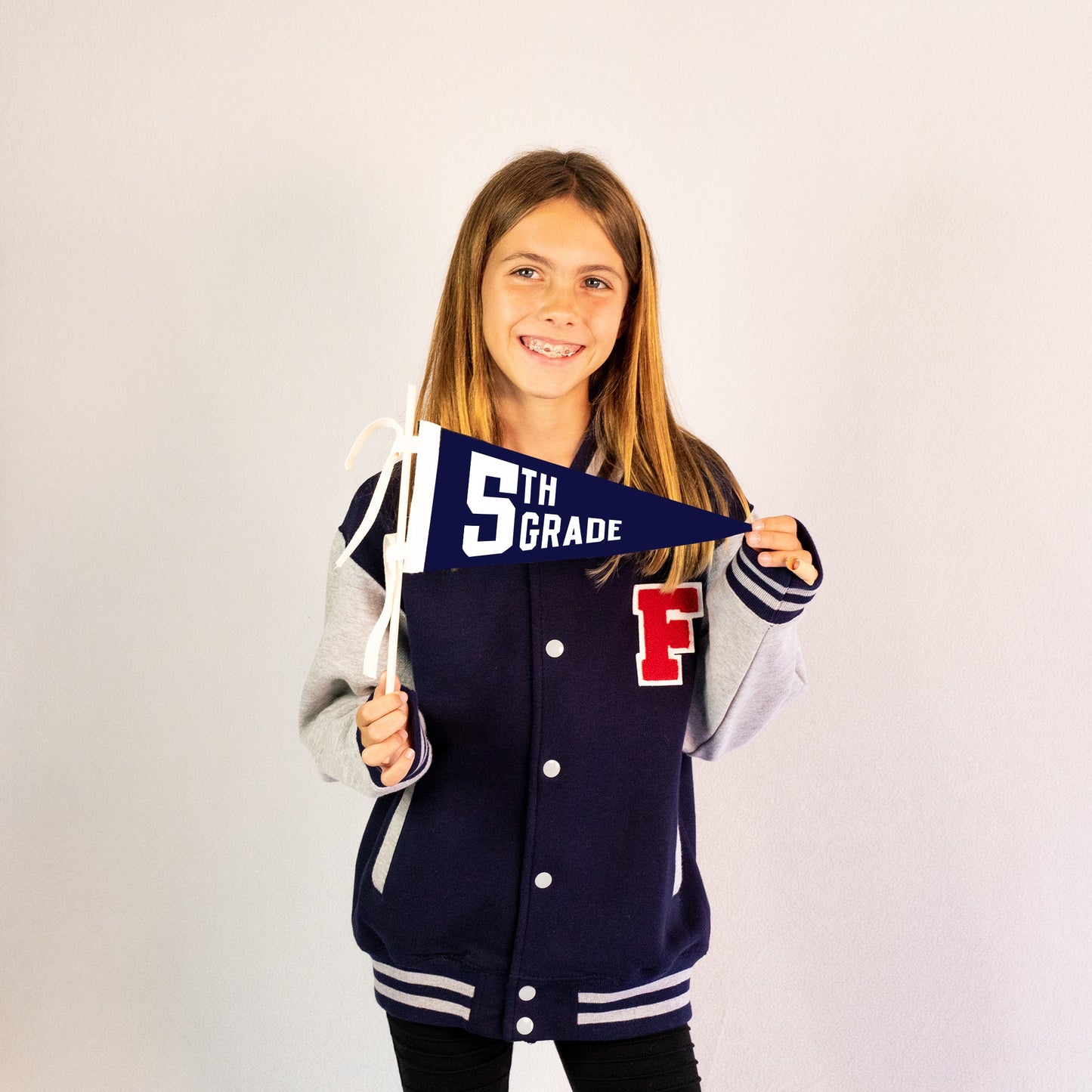 School Grade Pennant NAVY