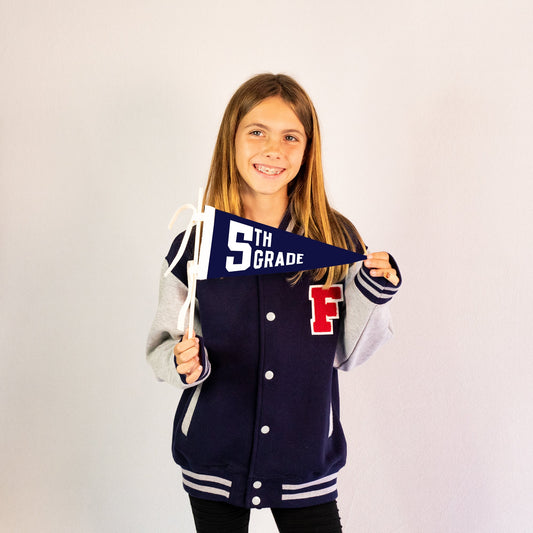 School Grade Pennant NAVY