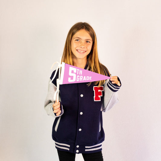 School Grade Pennant PINK