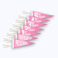 School Grade Pennant PINK