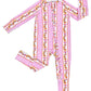 Bamboo Zip Romper | Gingham & Flowers