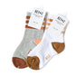 Heather Grey & Brown Stripe Socks