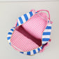 Custom Embroidered Ruffle Backpack - Gingham or Stripes