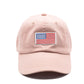 Baseballmütze mit Flagge in Dusty Rose