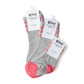 Heather Grey & Pink Stripe Socks