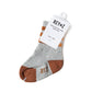 Heather Grey & Brown Stripe Socks