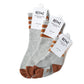 Heather Grey & Brown Stripe Socks