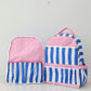 Custom Embroidered Ruffle Backpack - Gingham or Stripes