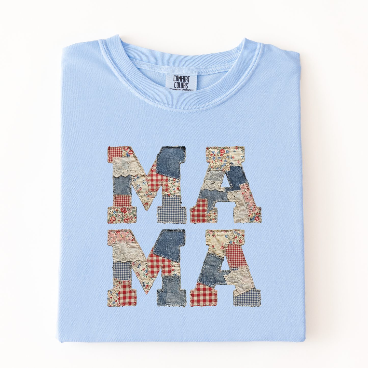 Comfort Colors Americana Quilted Mama Tee - choose your color