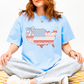 Comfort Colors Preppy Quilted USA Map Tee - choose your color