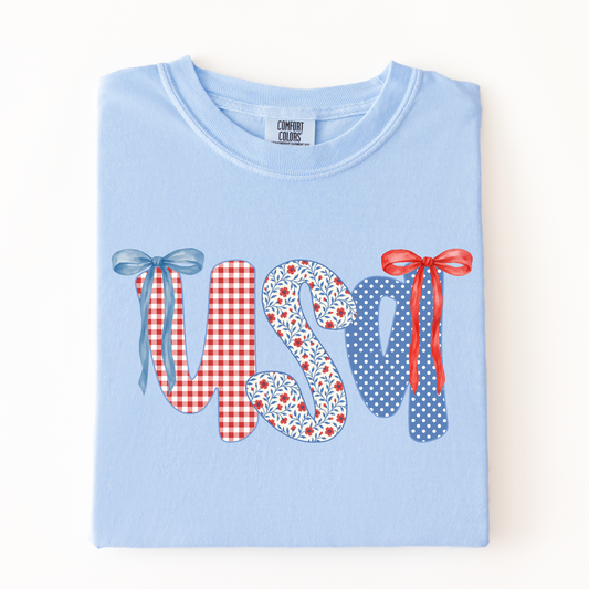 Comfort Colors Coquette USA Tee - choose your color