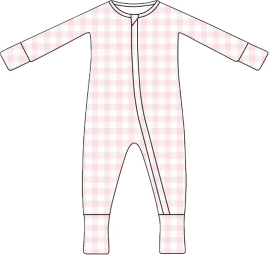 Bamboo Zip Pajamas | Pink Sugar
