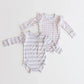 Bamboo Ruffle Bodysuit | Striped