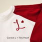 Custom Embroidered Valentine's Day Colorblock Sweatshirt or Romper