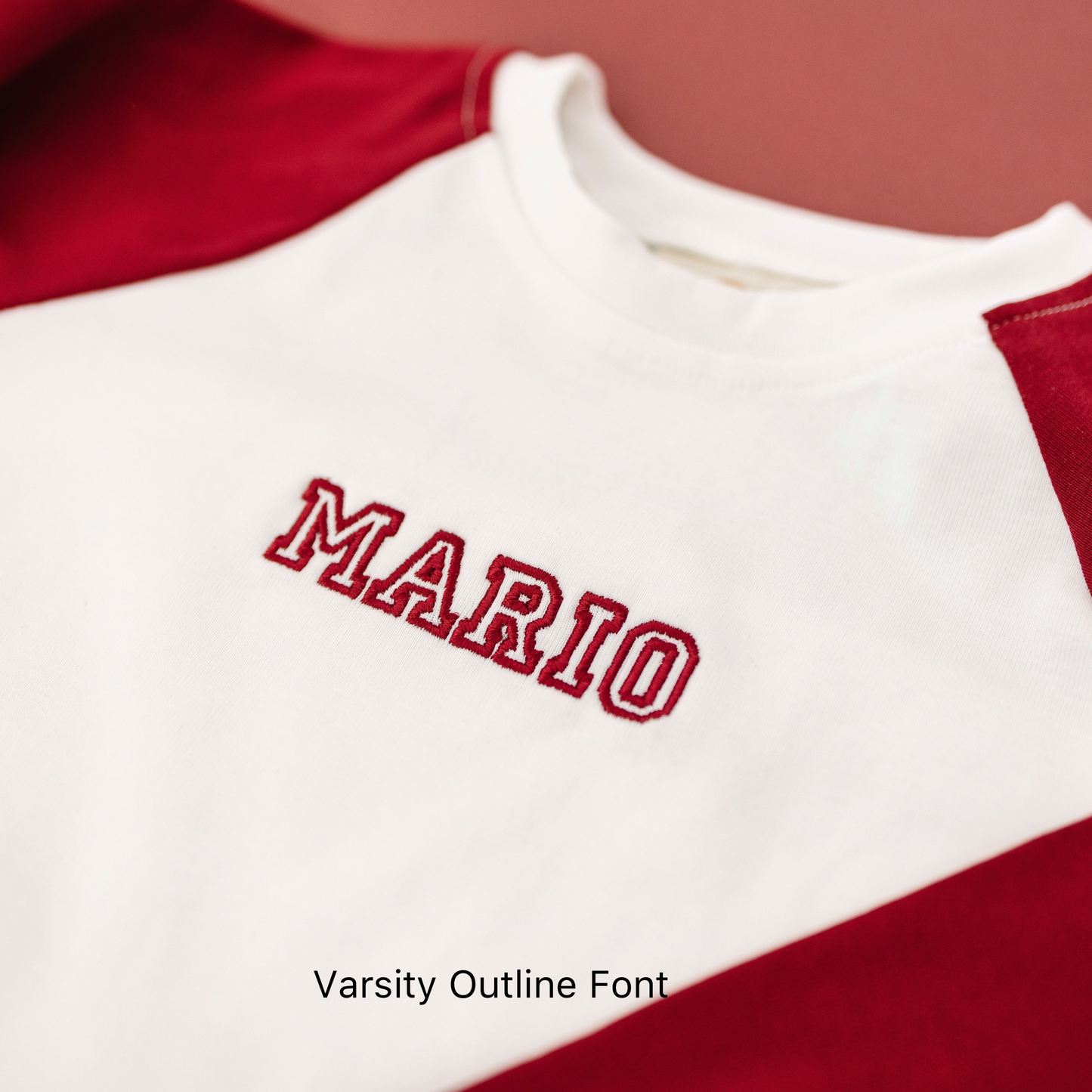 Custom Embroidered Valentine's Day Colorblock Sweatshirt or Romper