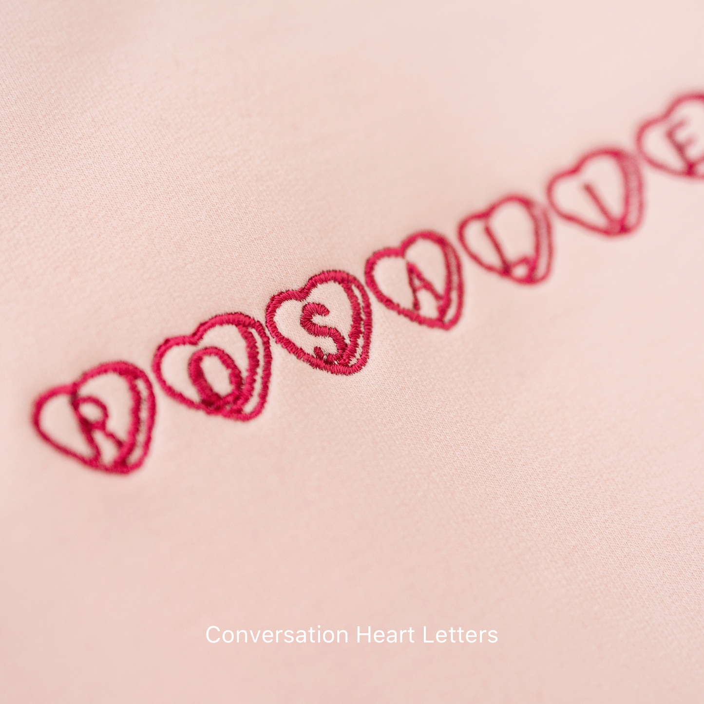 Custom Embroidered Pink Valentine's Day Colorblock Sweatshirt or Sweatshirt Romper