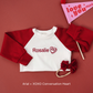 Custom Embroidered Organic Cotton Valentine's Tee