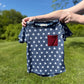 Navy Stars 4th of July Bamboo Pocket Tee