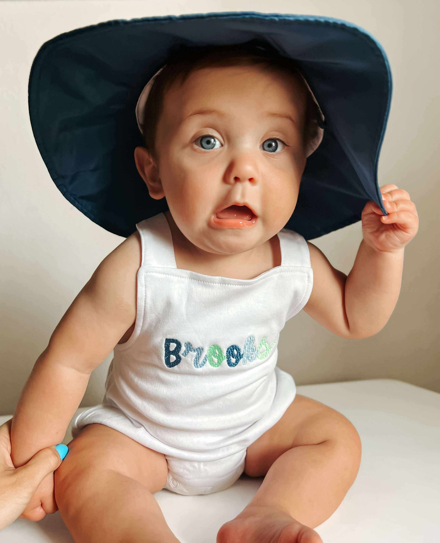 Custom Embroidered Overall Bubble Romper - more colors