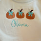 Benutzerdefiniertes Herbst-Sweatshirt mit Rundhalsausschnitt und Stickerei - Kürbisse