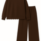 PREORDER Blank Adult Scalloped Set - Green or Brown