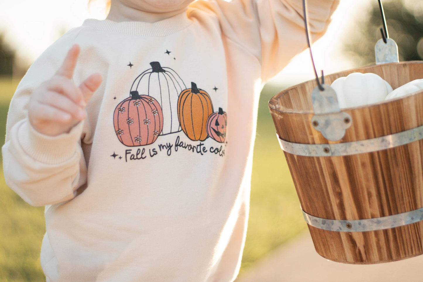 Der Herbst ist meine Lieblingsfarbe – Rundhalsausschnitt aus Bio-Baumwolle
