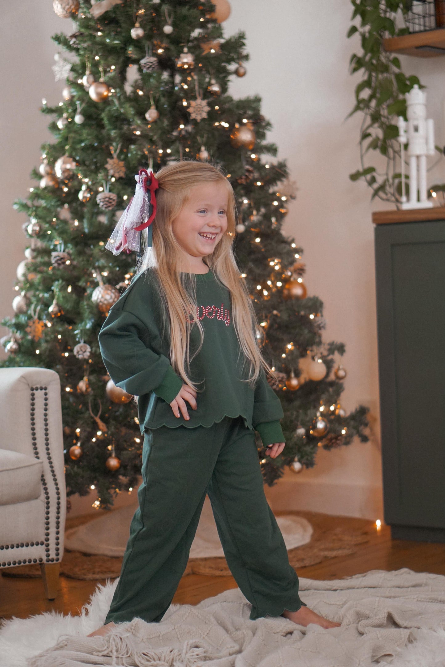 Weihnachts-Colorblock-Schößchen