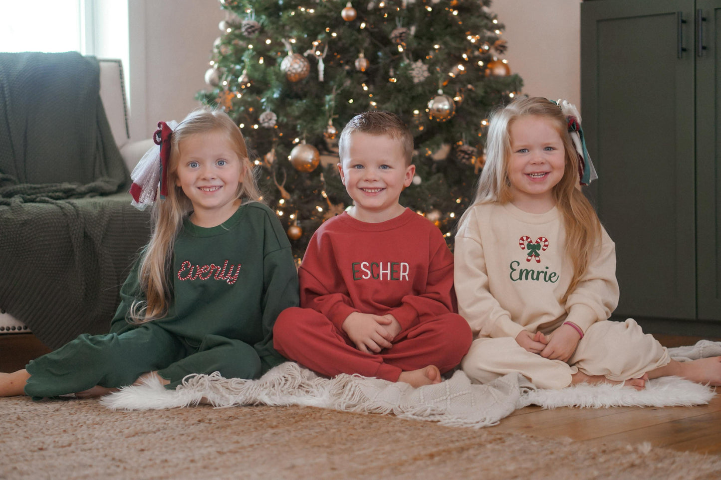 Weihnachts-Colorblock-Schößchen