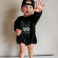 Hip Hop Bunny Easter Sweatshirt Romper