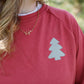 Adult Christmas Tree Patch Crewneck Sweatshirt