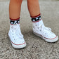 Stars and Stripes 4th of July Socks - Infant, Toddler, Youth & Adult Sizes