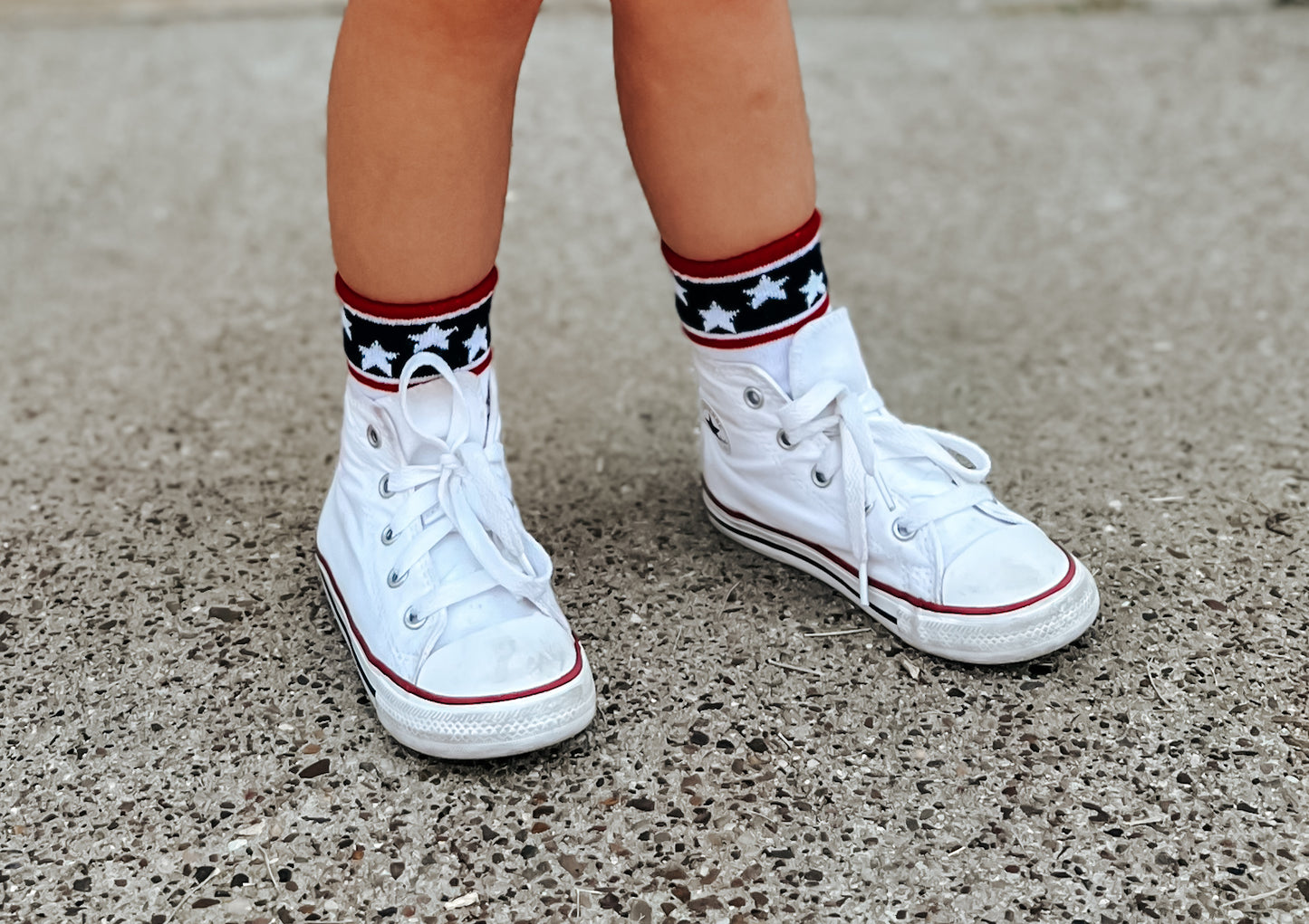 Stars and Stripes 4th of July Socks - Infant, Toddler, Youth & Adult Sizes
