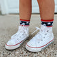 Stars and Stripes 4th of July Socks - Infant, Toddler, Youth & Adult Sizes