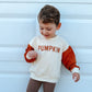 Colorblock ‘Pumpkin’ Crewneck Sweatshirt