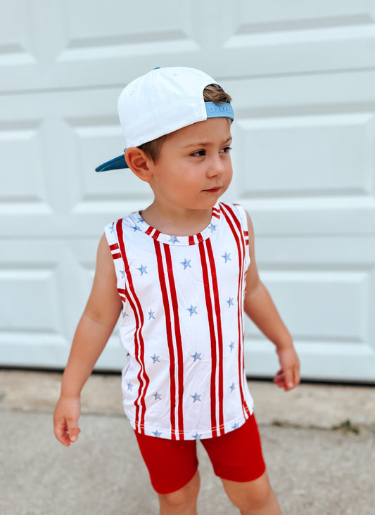 Stars & Stripes Bamboo Tank