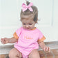 Custom Embroidered Colorblock T-Shirt Romper