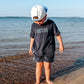 Custom Embroidered Organic Cotton Terry Shorts Set - Navy Varsity