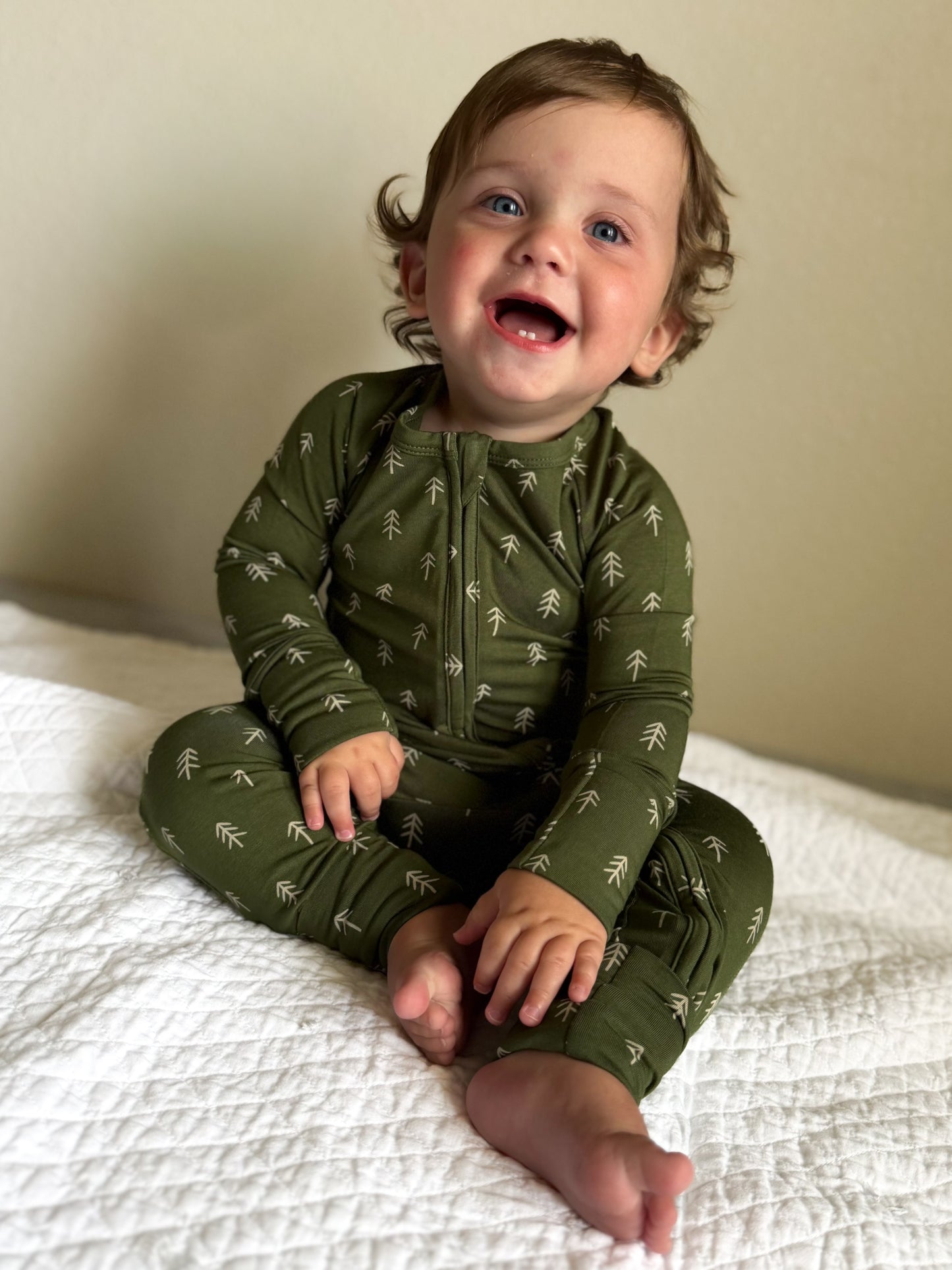Christmas Tree Bamboo Pajamas - Zippy