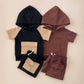 Terry Cargo Shorts Set | Chocolate