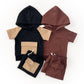 Terry Cargo Shorts Set | Chocolate