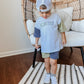 Custom Embroidery Colorblock Oversized Tee and Shorts Set