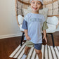 Custom Embroidery Colorblock Oversized Tee and Shorts Set
