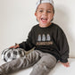 Custom Embroidered Black Halloween Sweatshirt, Tee or Bubble Romper - Ghosts
